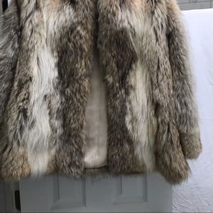 Coyote real fur .  Fun fur jacket!
